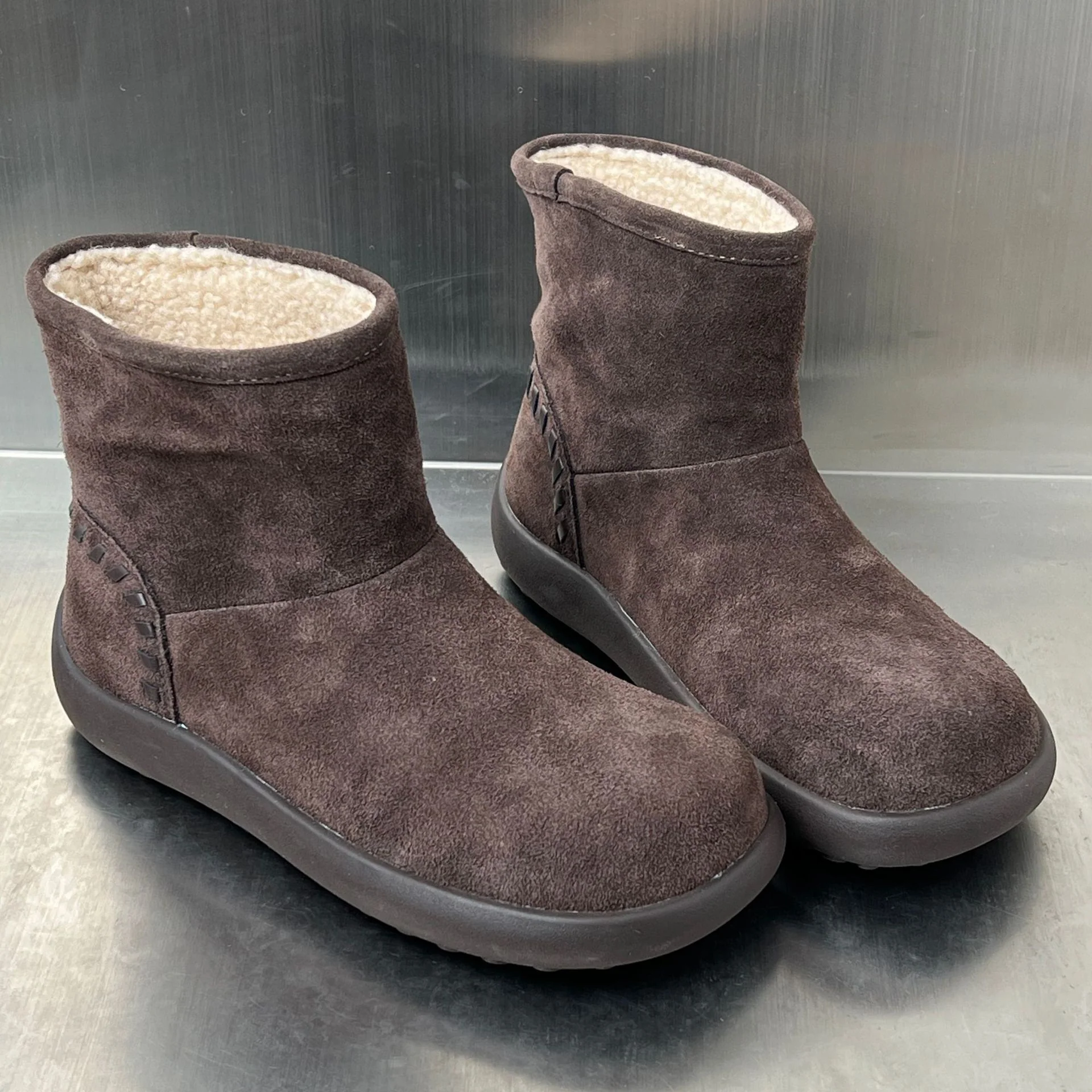 Damen bequeme Winterstiefel aus hochwertigem Wildleder mit kuscheligem Innenfutter Heidi Mode - Image 4