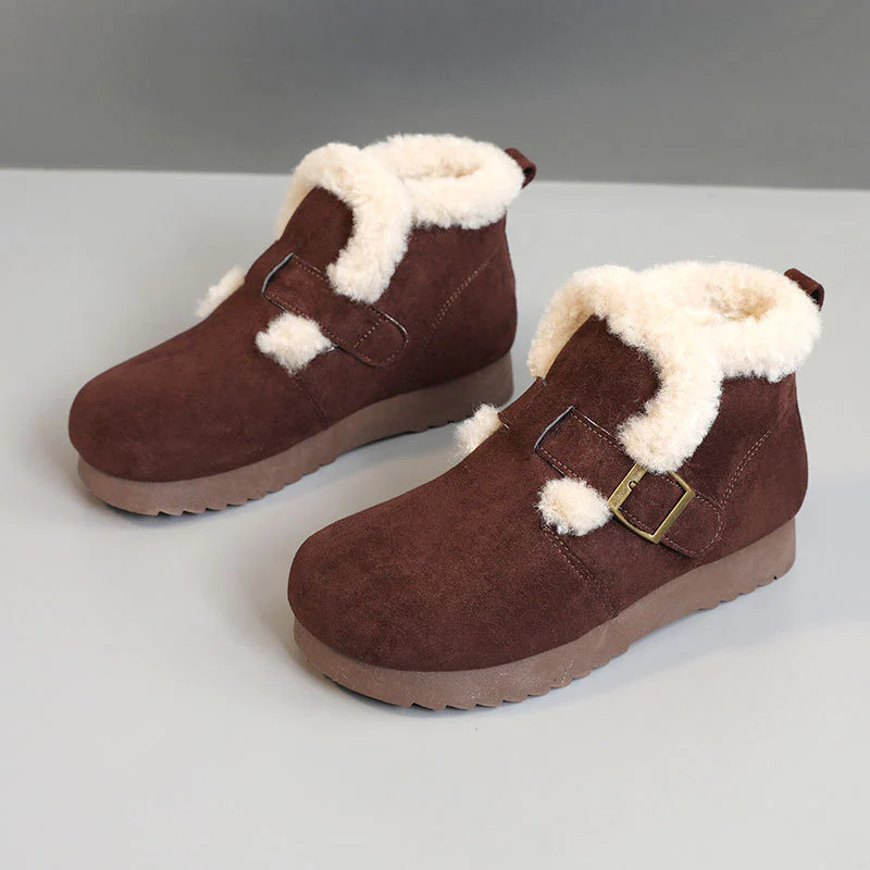 Damen Bequeme Winterstiefeletten mit weichem Innenfutter und modernem Riemendesign Heidi Mode - Image 8