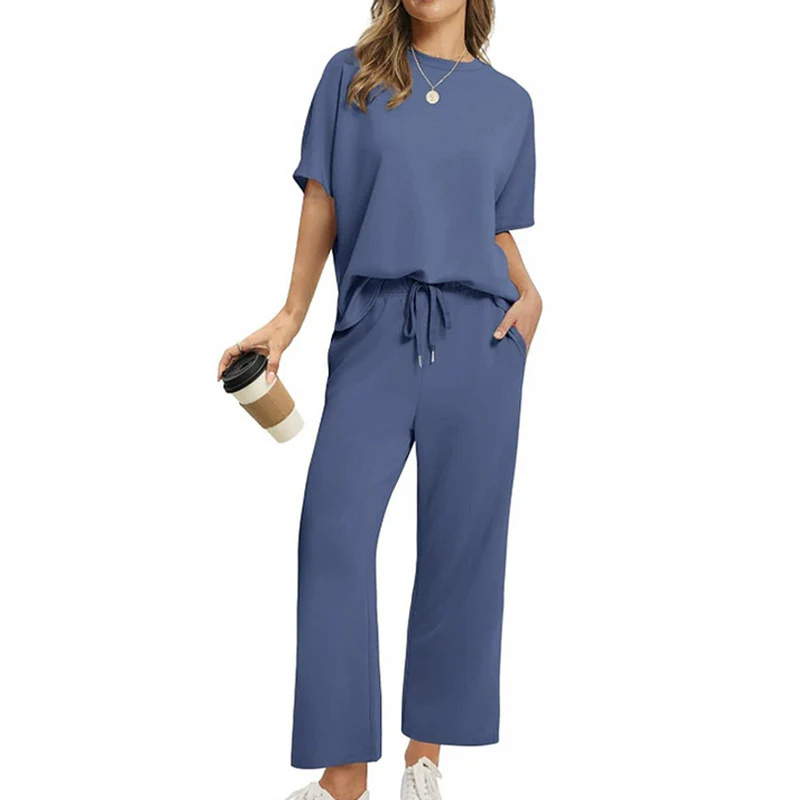 Damen Bequemes Freizeitanzug-Set mit lockerem Schnitt und stilvollen Taschen Heidi-Mode - Image 5
