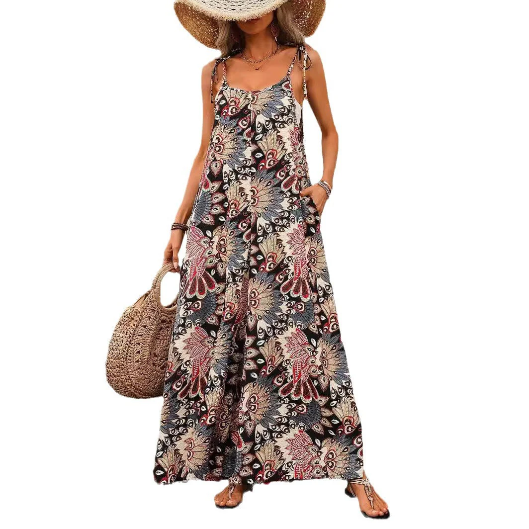 Damen Bequemes Maxikleid mit Auffälligem Muster Heidi-Mode - Image 5