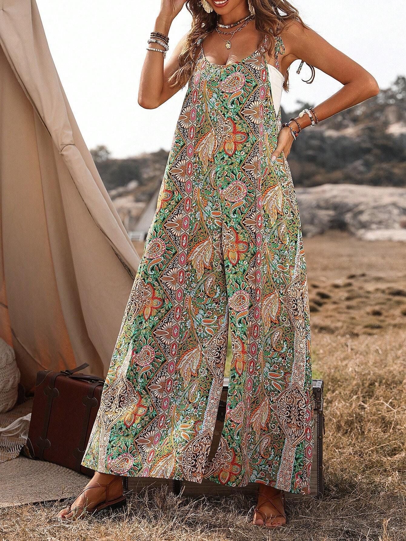 Damen Bequemes Maxikleid mit Auffälligem Muster Heidi-Mode - Image 7