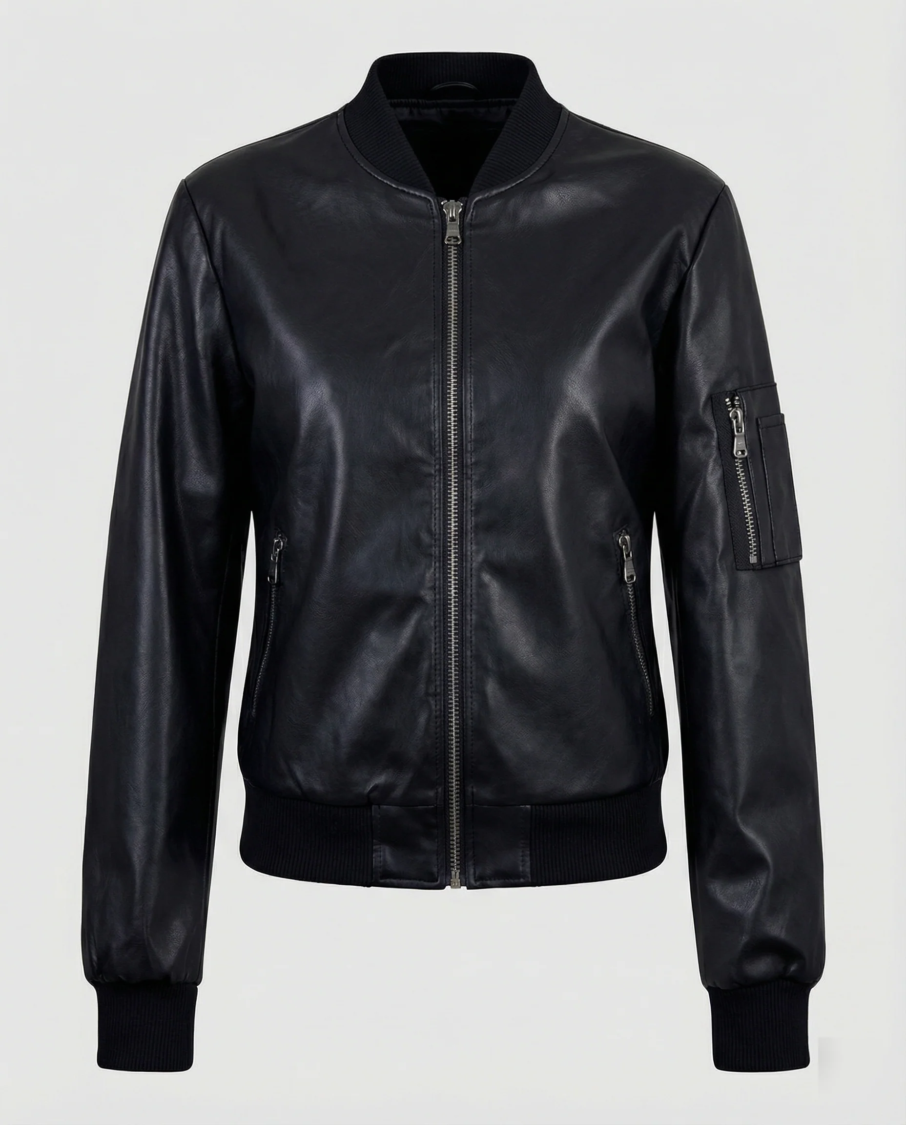 Leichte Steppjacke Damen aus hochwertigem Kunstleder - Image 5