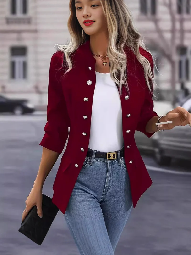 Damen Blazer mit stylishen Druckknöpfen und eleganter Passform Heidi-Mode - Image 5