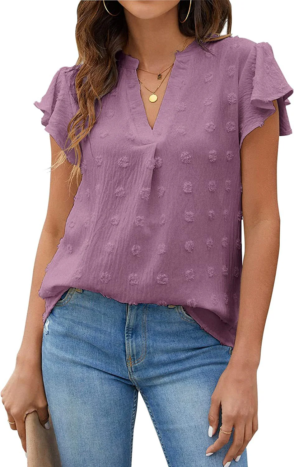 Damen Bluse mit Dekorativem Spitzenbesatz und Knopfdetails Heidi-Mode - Image 6