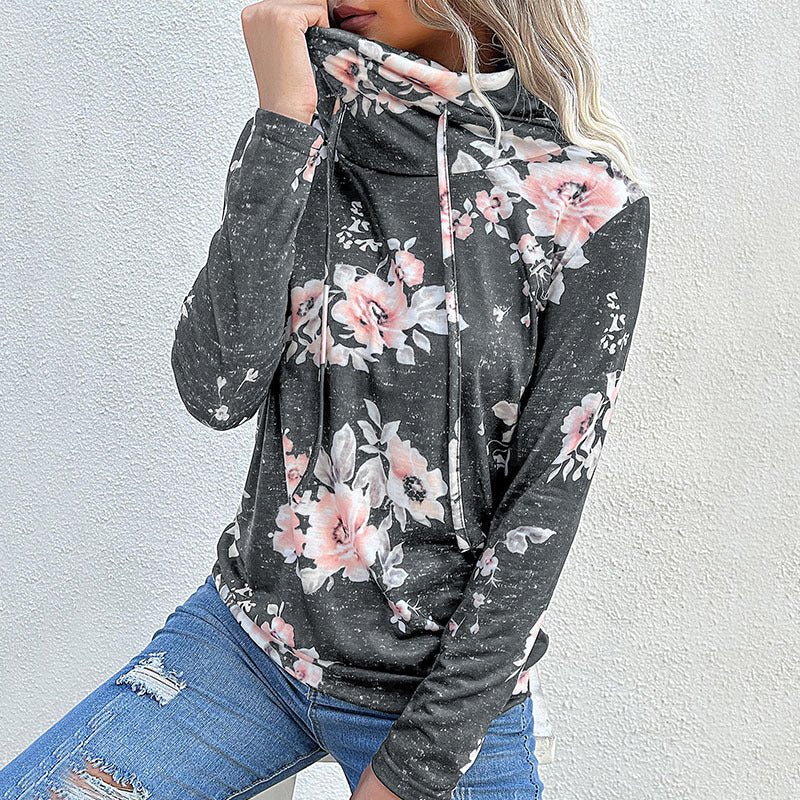 Damen Bluse mit Floralem Design und Modernem Hoody-Ausschnitt Heidi-Mode - Image 12