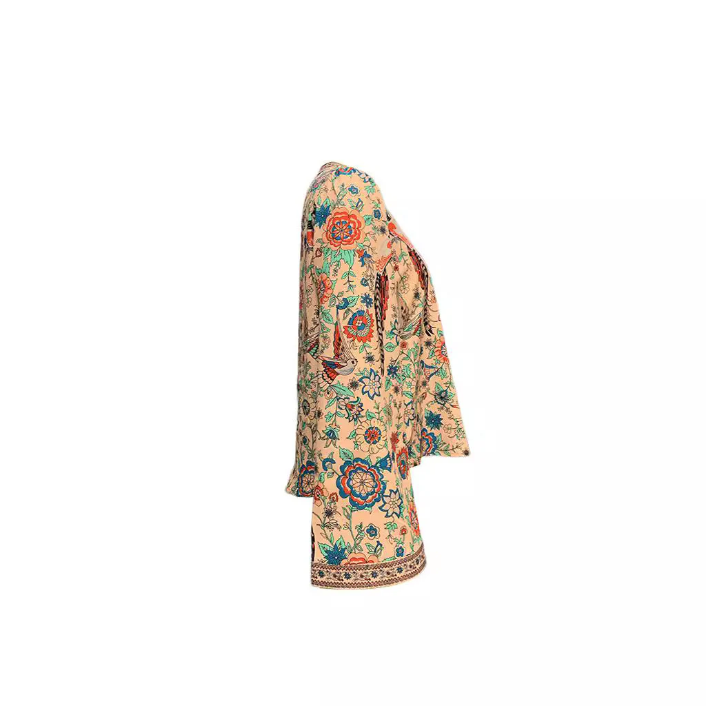 Damen Bluse mit Floralem Muster und Weitem Ärmel Heidi-Mode - Image 2