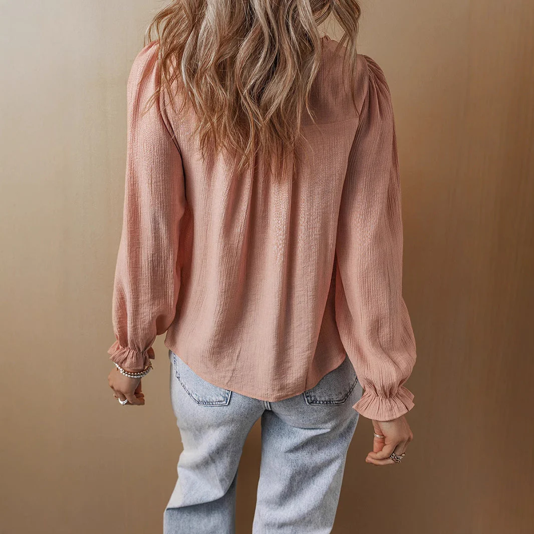 Damen Bluse mit Kunstvoller Stickerei und Lässigem Schnitt Heidi-Mode - Image 3