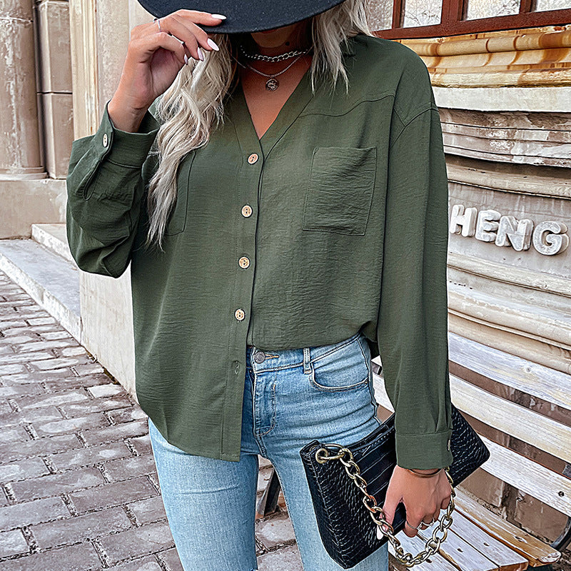Damen Bluse mit Lässigem Schnitt und Dekorativen Knopfdetails Heidi-Mode - Image 2