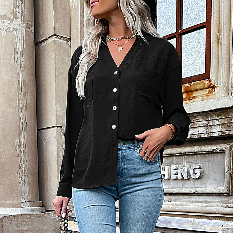 Damen Bluse mit Lässigem Schnitt und Dekorativen Knopfdetails Heidi-Mode - Image 3