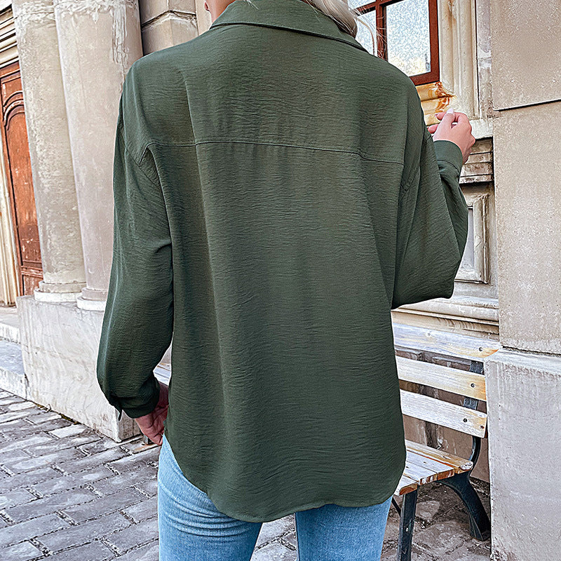 Damen Bluse mit Lässigem Schnitt und Dekorativen Knopfdetails Heidi-Mode - Image 4