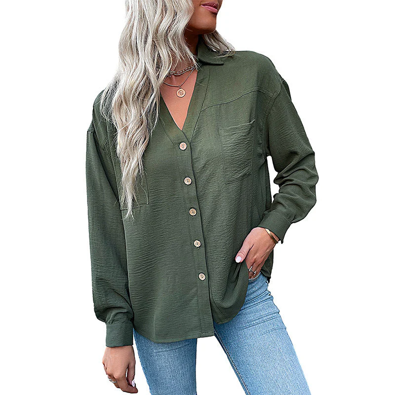 Damen Bluse mit Lässigem Schnitt und Dekorativen Knopfdetails Heidi-Mode - Image 5