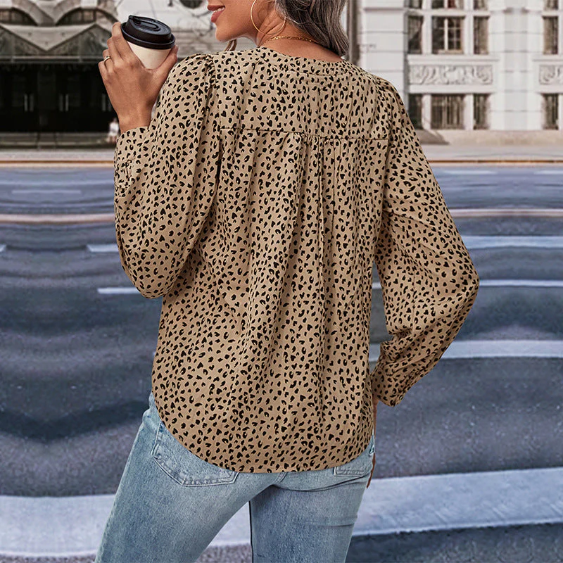 Damen Bluse mit Modernen Punkte-Design und Eleganten Rüschen Heidi-Mode - Image 6