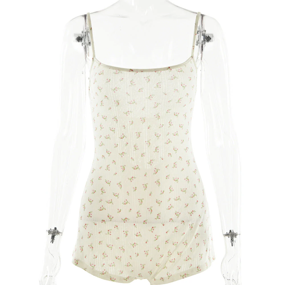 Damen Blütenmuster Spitzenbodysuit Heidi-Mode - Image 5