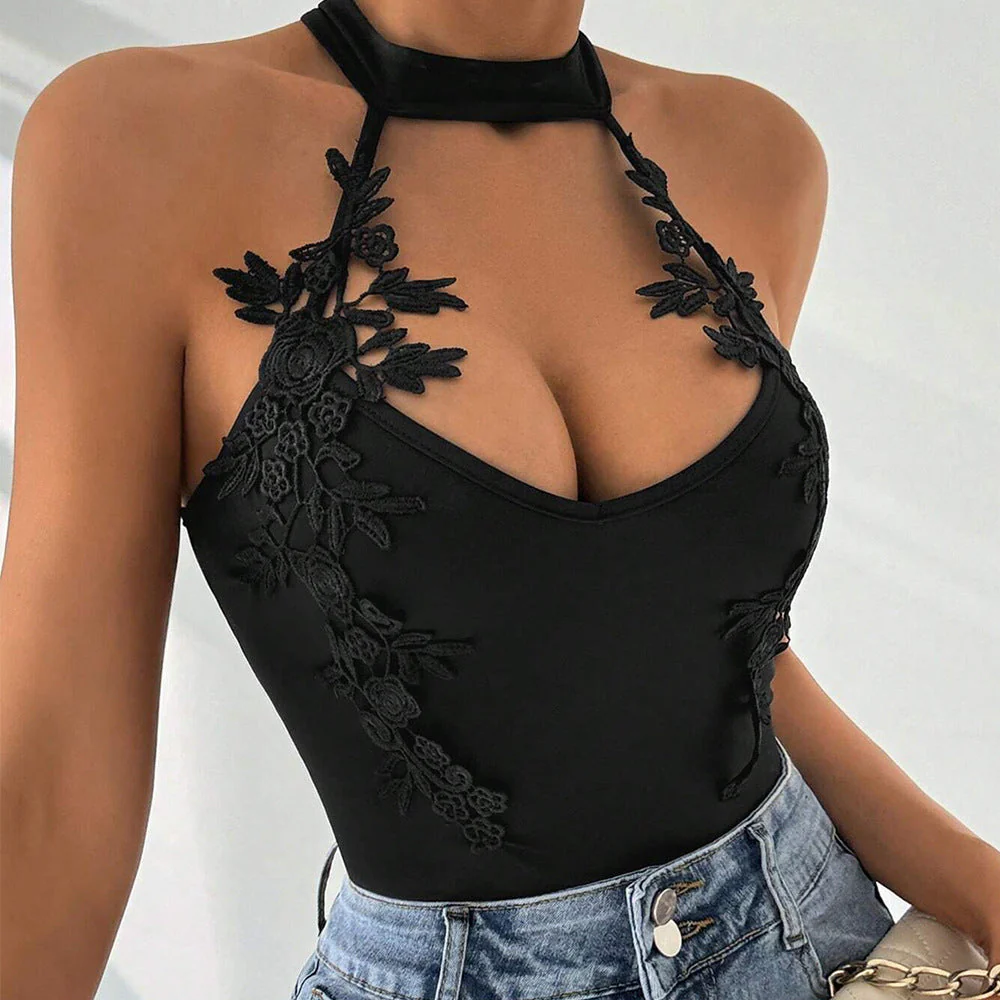 Damen Body mit Elegantem Spitzendetail Heidi-Mode - Image 6