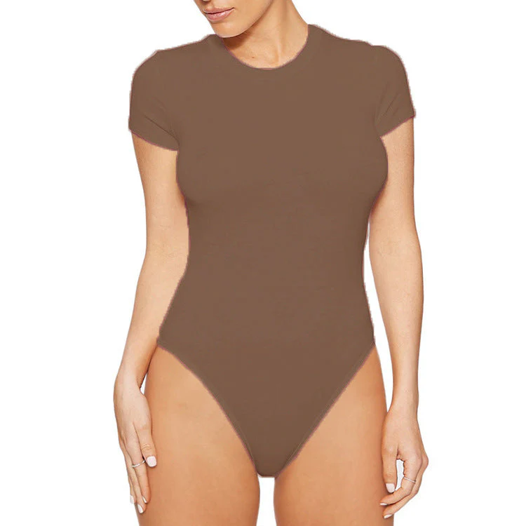 Damen Body mit Kurzem Arm und Figurbetontem Schnitt Heidi-Mode - Image 13