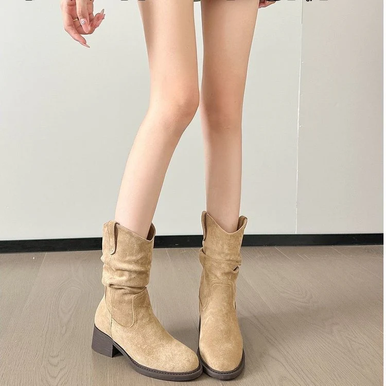 Damen Boots im Western-Stil mit elegantem Absatz Heidi Mode - Image 5