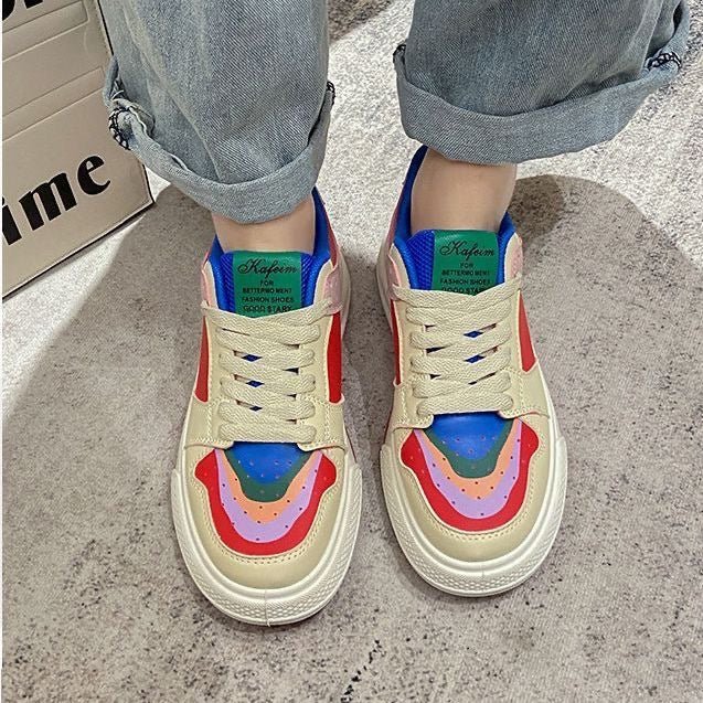 Damen Bunte Lifestyle Sneakers mit einzigartigem Design und gepolsterter Sohle Heidi Mode - Image 4