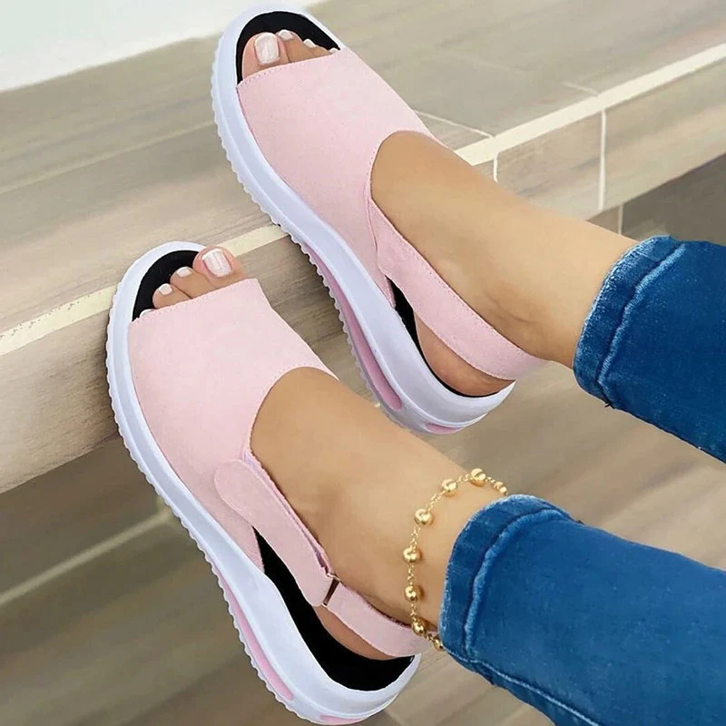 Damen Bunte Sandalen mit elastischer Ferse Heidi-Mode - Image 3