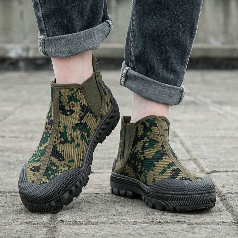 Damen Camouflage-Stiefeletten mit flexiblem Sohlenprofil Heidi Mode - Image 4