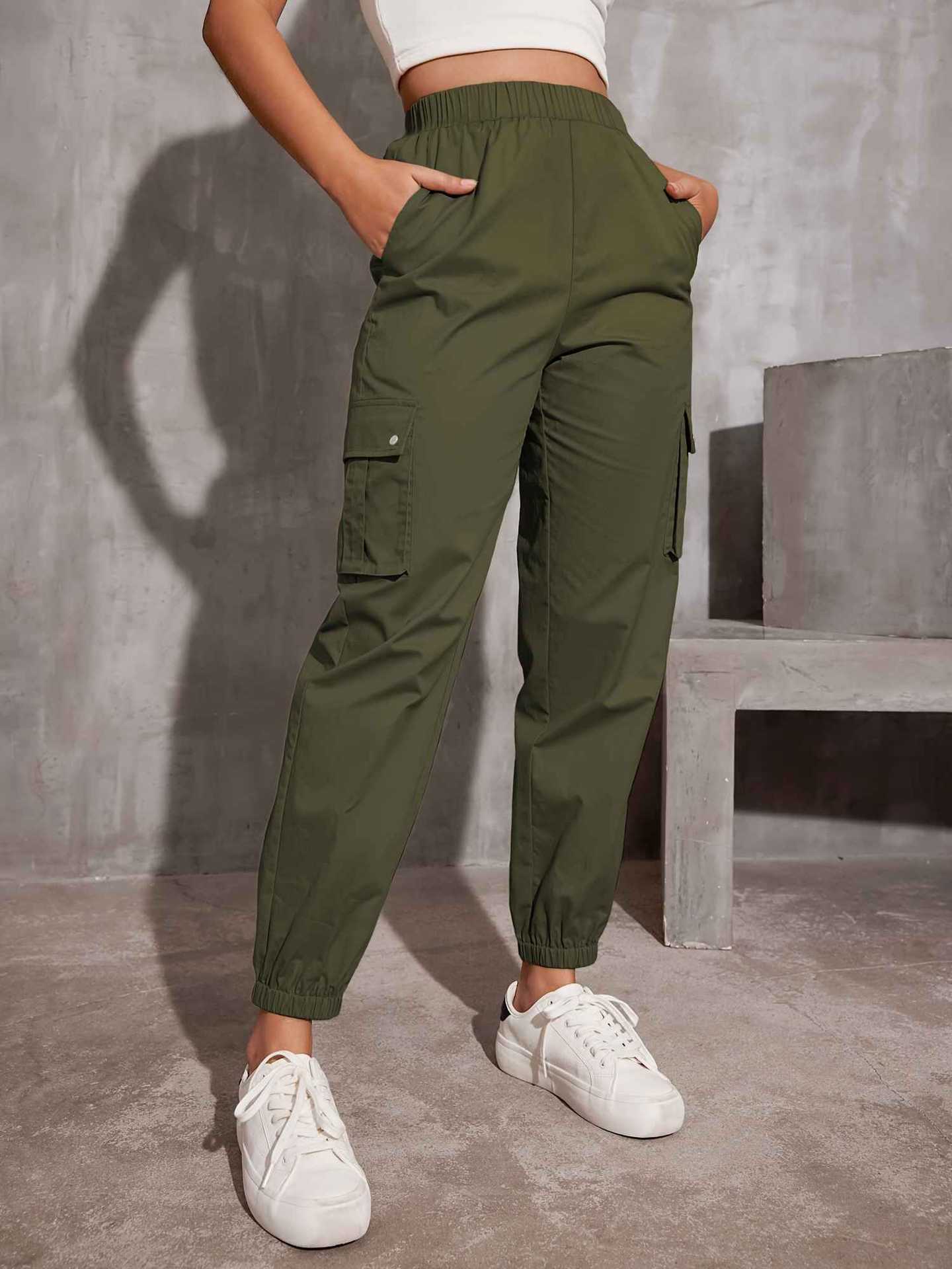 Damen Cargo-Hose mit Ergonomischem Schnitt und Praktischen Taschen Heidi-Mode - Image 6