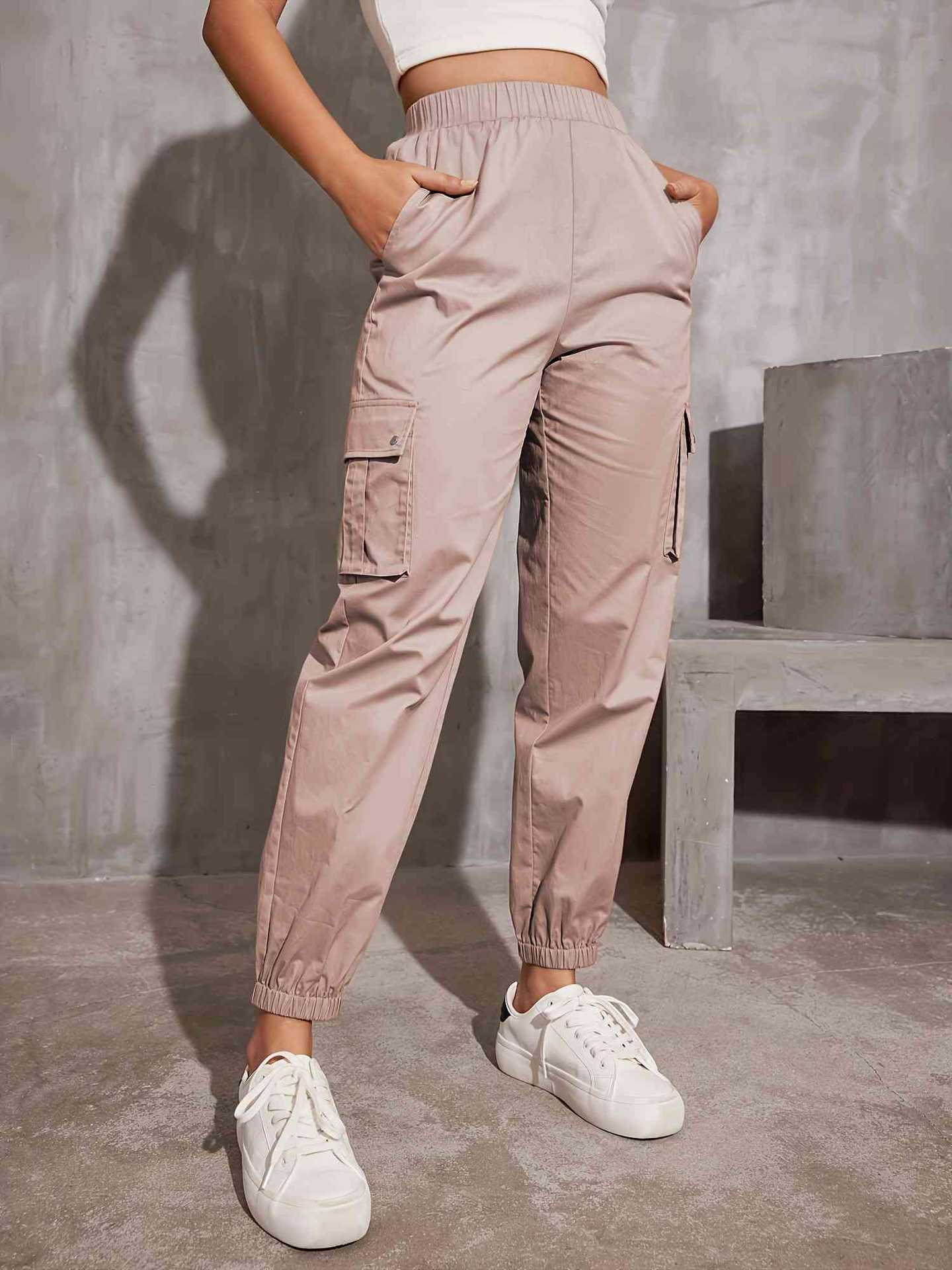 Damen Cargo-Hose mit Ergonomischem Schnitt und Praktischen Taschen Heidi-Mode - Image 7