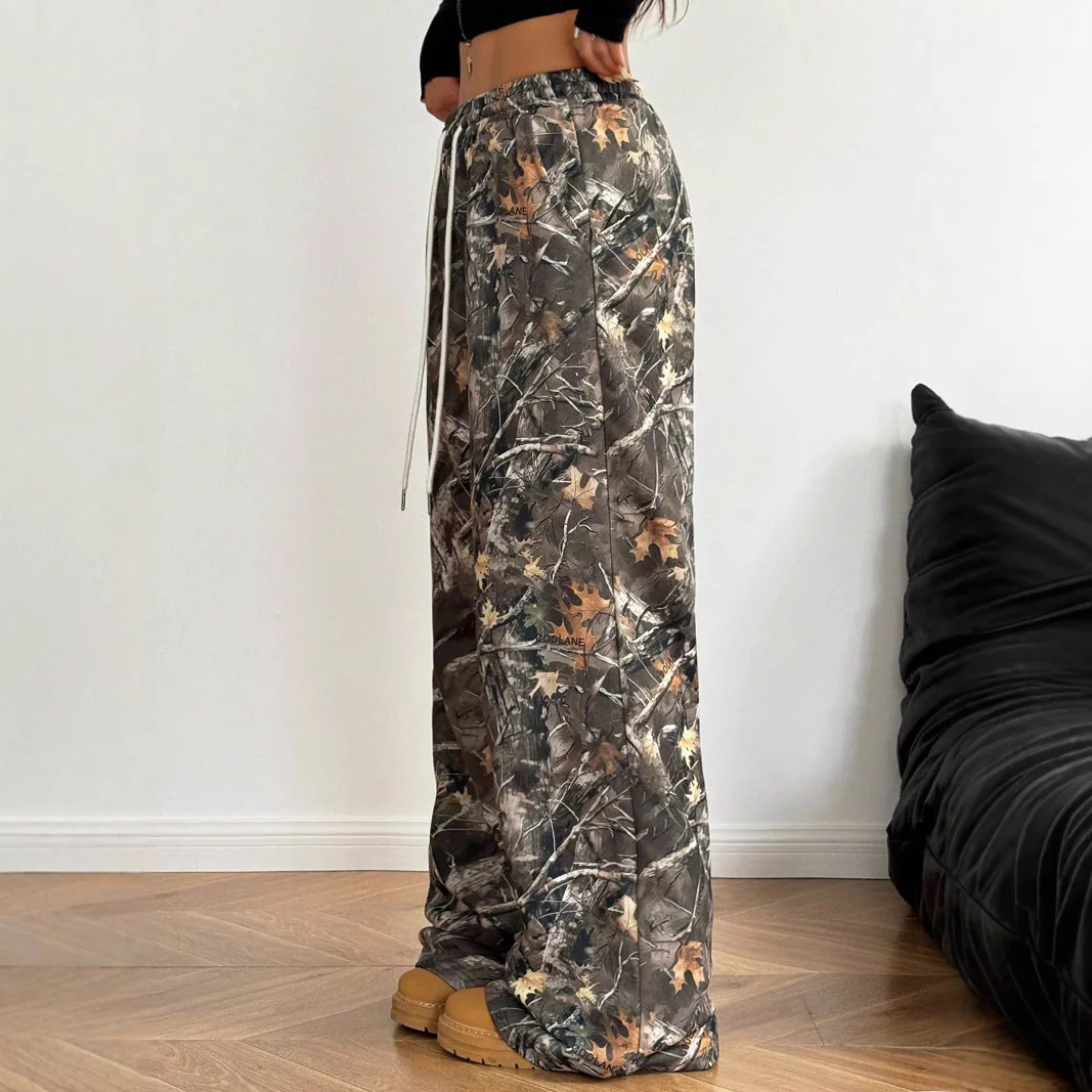 Damen Cargohosen mit hohem Bund und Allover-Muster Heidi-Mode - Image 3