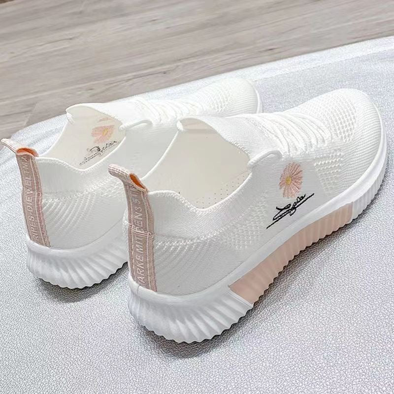 Damen Casual Sneakers mit floralem Motiv und bequemer Gummisohle Heidi Mode - Image 6