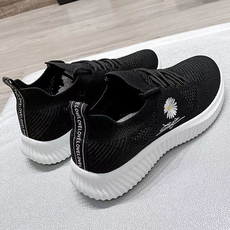 Damen Casual Sneakers mit floralem Motiv und bequemer Gummisohle Heidi Mode - Image 8