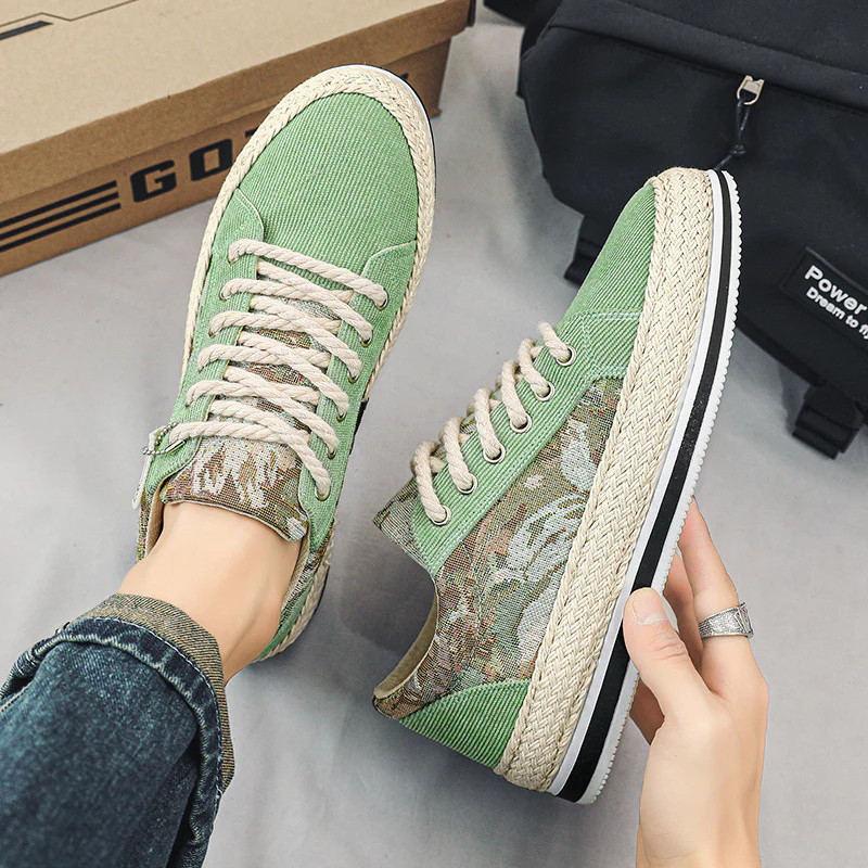 Damen Casual Sneakers mit hochwertigem Textil-Obermaterial und Frottee-Zierband Heidi Mode - Image 4