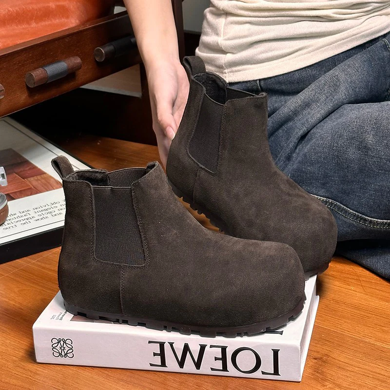 Damen Chelsea Boots mit komfortablem Gummizug und weichem Wildleder Heidi Mode - Image 3