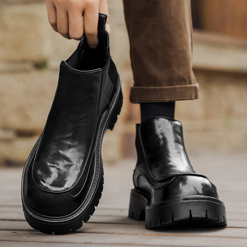 Damen Chelsea Boots mit robustem Profil und elastischen Einsätzen Heidi Mode - Image 3