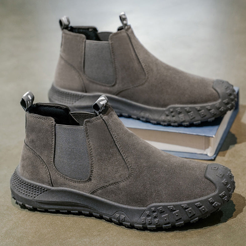 Damen Chelsea Stiefel aus hochwertigem Wildleder mit wasserdichter Sohle und rutschfestem Profil Heidi Mode - Image 2