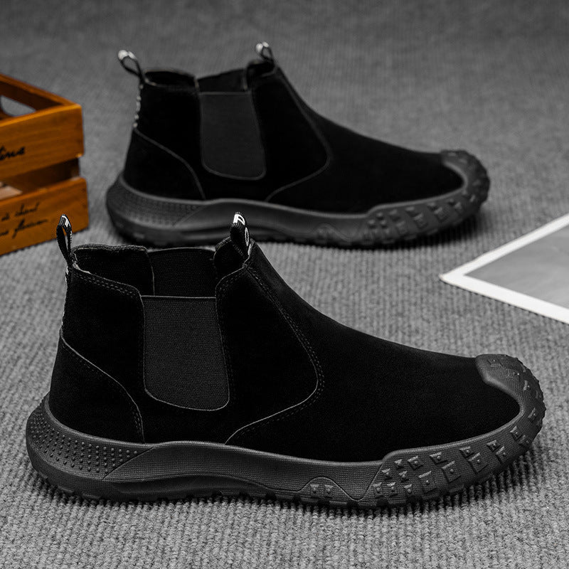 Damen Chelsea Stiefel aus hochwertigem Wildleder mit wasserdichter Sohle und rutschfestem Profil Heidi Mode - Image 8