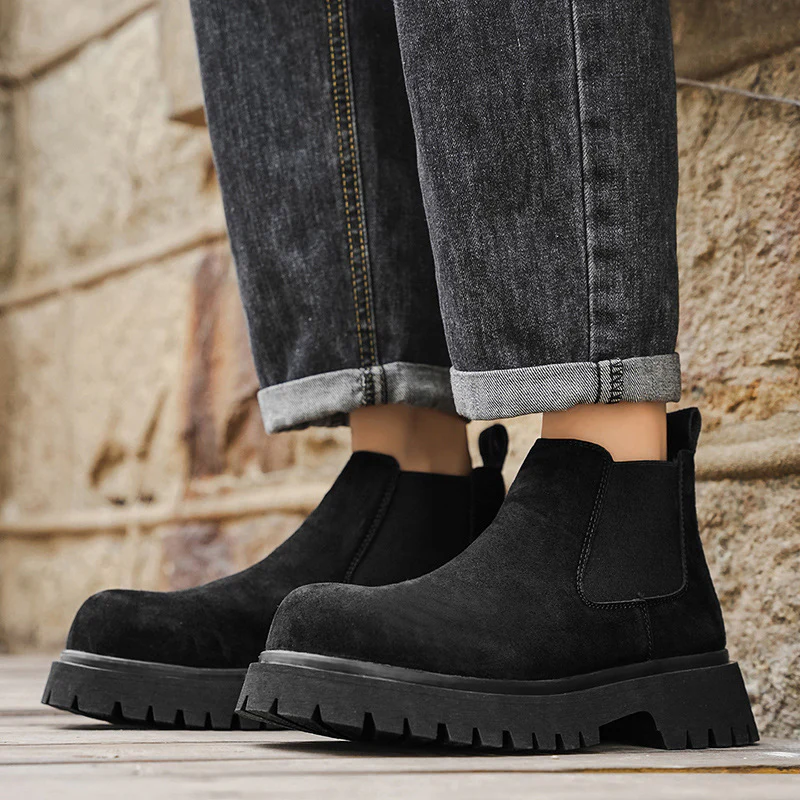 Damen Chelsea-Stiefel mit rutschfester Profilsohle und robustem Obermaterial Heidi Mode - Image 4
