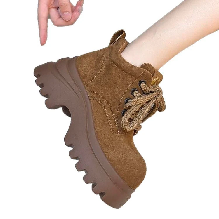 Damen Chunky Boots mit hohem Profil und robustem Schnürverschluss Heidi Mode - Image 5