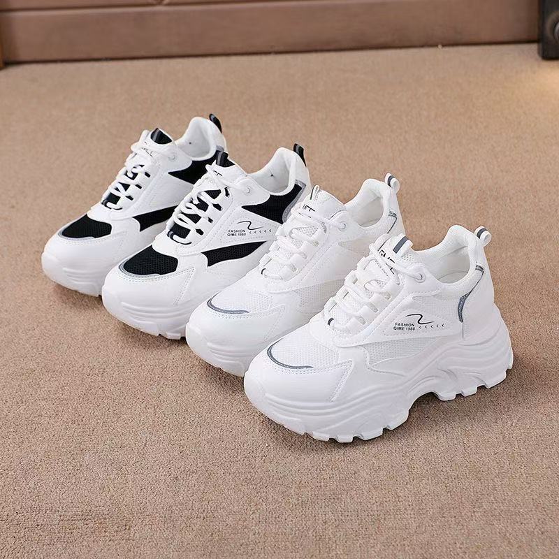 Damen Chunky Fashion Sneakers mit atmungsaktiven Mesh-Einsätzen und rutschfester Sohle Heidi Mode - Image 3