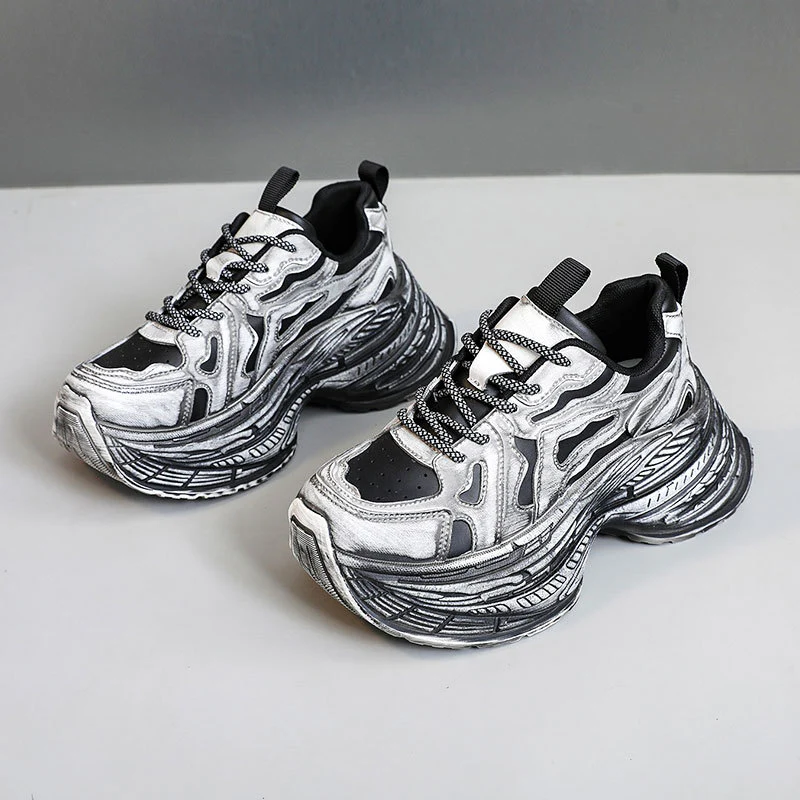 Damen Chunky Fashion Sneakers mit einzigartigem Profil und atmungsaktiver Oberfläche Heidi Mode - Image 2