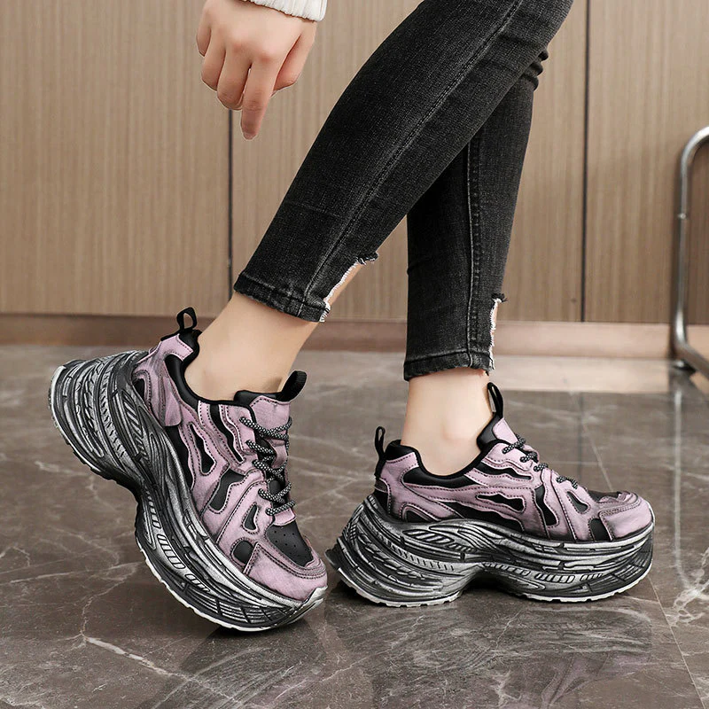 Damen Chunky Fashion Sneakers mit einzigartigem Profil und atmungsaktiver Oberfläche Heidi Mode - Image 4