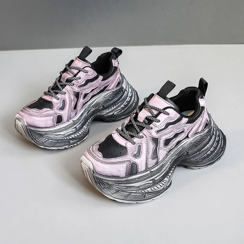 Damen Chunky Fashion Sneakers mit einzigartigem Profil und atmungsaktiver Oberfläche Heidi Mode - Image 7