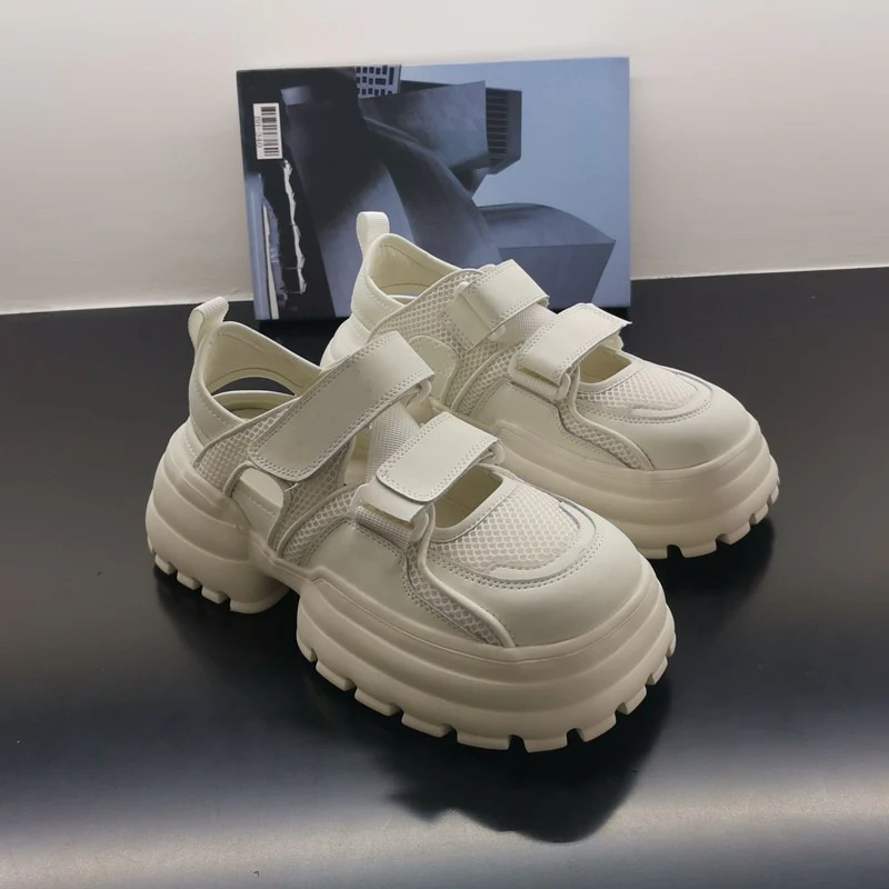 Damen Chunky-Sandalen mit verstellbarem Klettverschluss und rutschfester Sohle Heidi Mode - Image 3