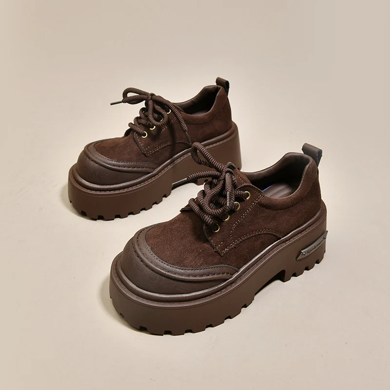 Damen Chunky Schnürschuhe mit robustem Plateau von Heidi Mode - Image 4