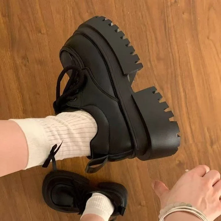 Damen Chunky Schnürschuhe mit Rutschfester Sohle und Modischem Design Heidi-Mode - Image 2