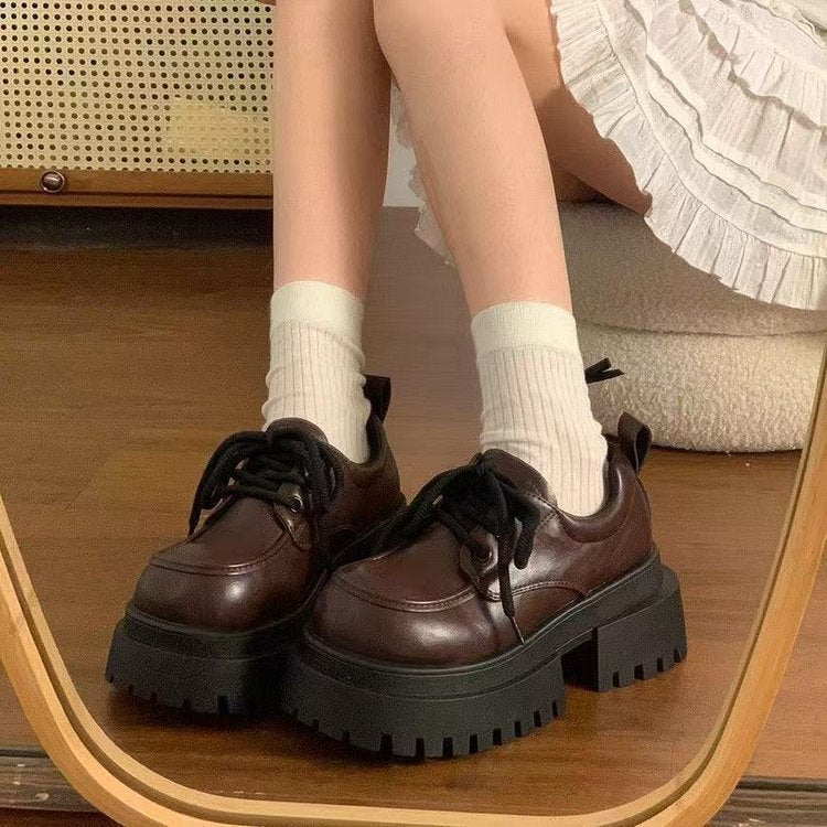 Damen Chunky Schnürschuhe mit Rutschfester Sohle und Modischem Design Heidi-Mode - Image 6