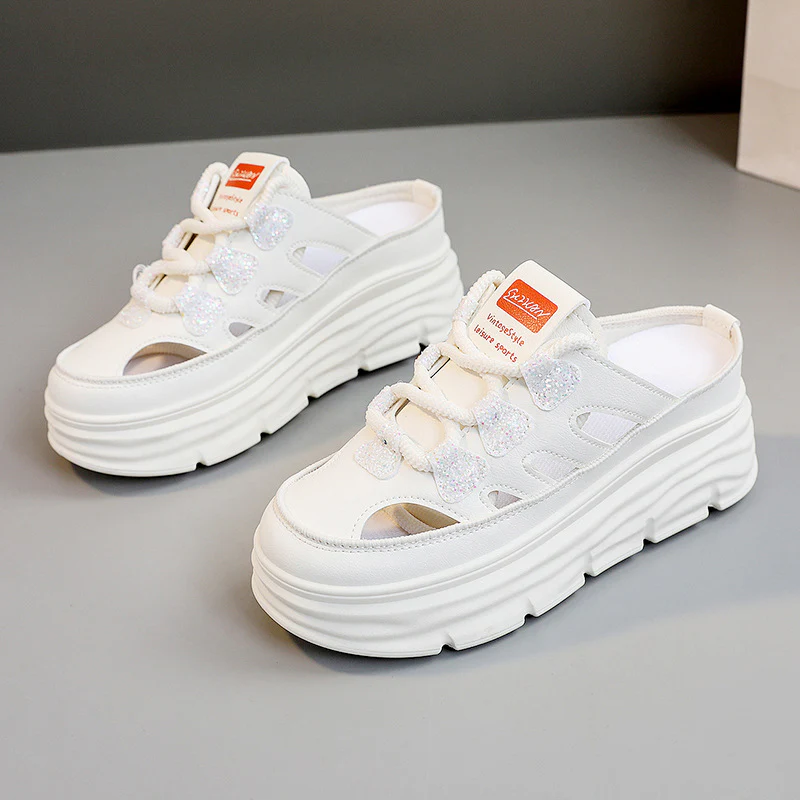 Damen Chunky Slip-On Sneakers mit funkelnden Akzenten und bequemer Dämpfung Heidi Mode - Image 7