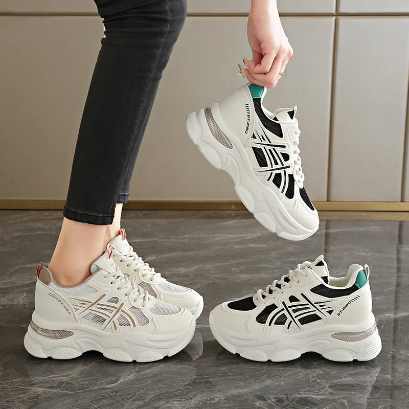 Damen Chunky Sneaker mit atmungsaktivem Mesh und komfortabler Dämpfung Heidi Mode - Image 4