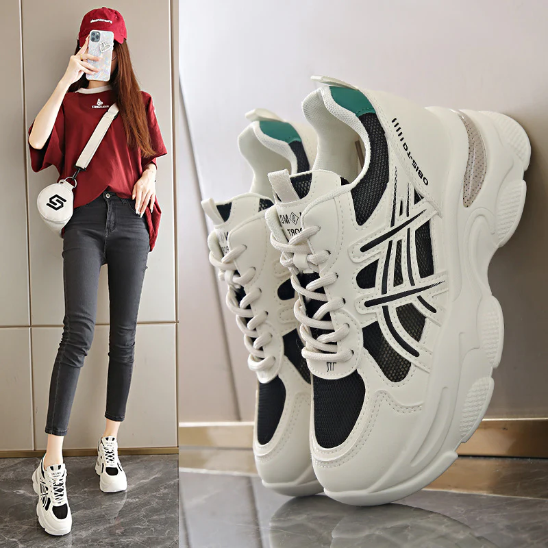 Damen Chunky Sneaker mit atmungsaktivem Mesh und komfortabler Dämpfung Heidi Mode - Image 5