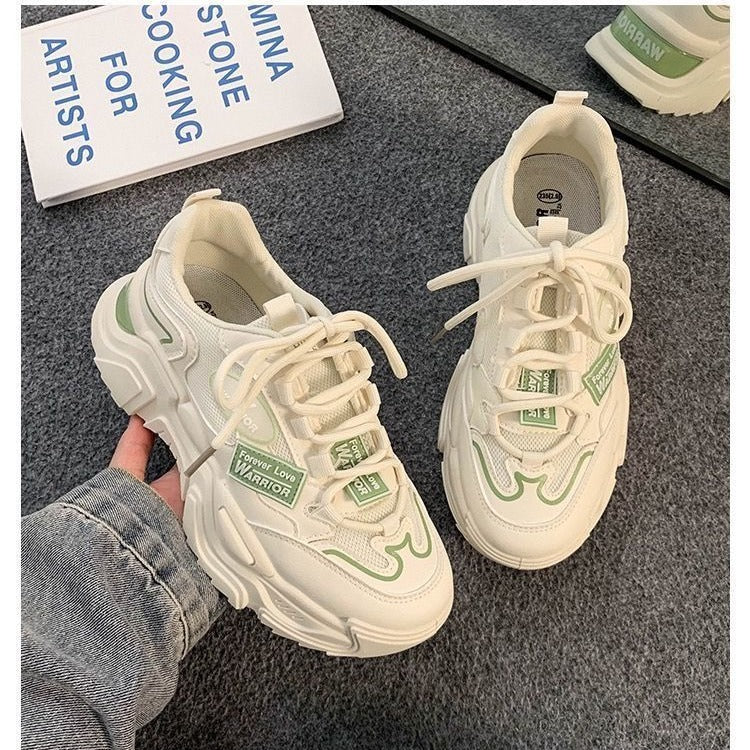 Damen Chunky-Sneaker mit atmungsaktivem Obermaterial und rutschfester Sohle Heidi Mode - Image 3
