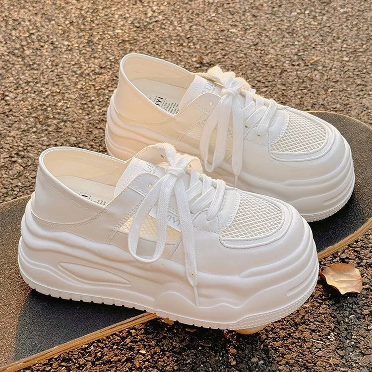 Damen Chunky Sneaker mit atmungsaktiver Mesh-Oberfläche und dämpfender Sohle Heidi Mode - Image 2