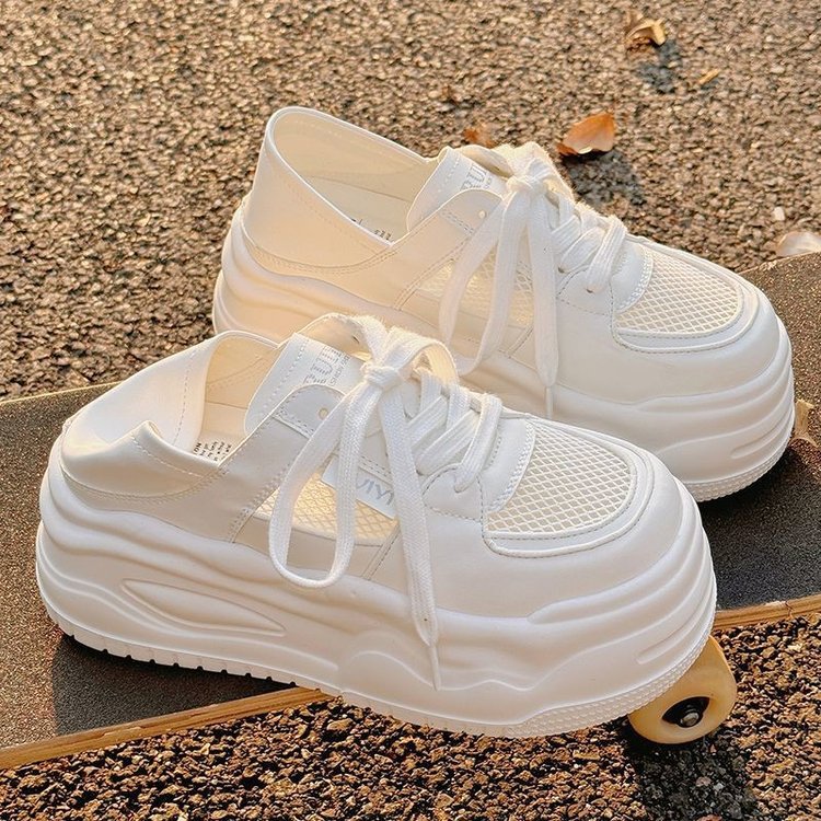Damen Chunky Sneaker mit atmungsaktiver Mesh-Oberfläche und dämpfender Sohle Heidi Mode - Image 3