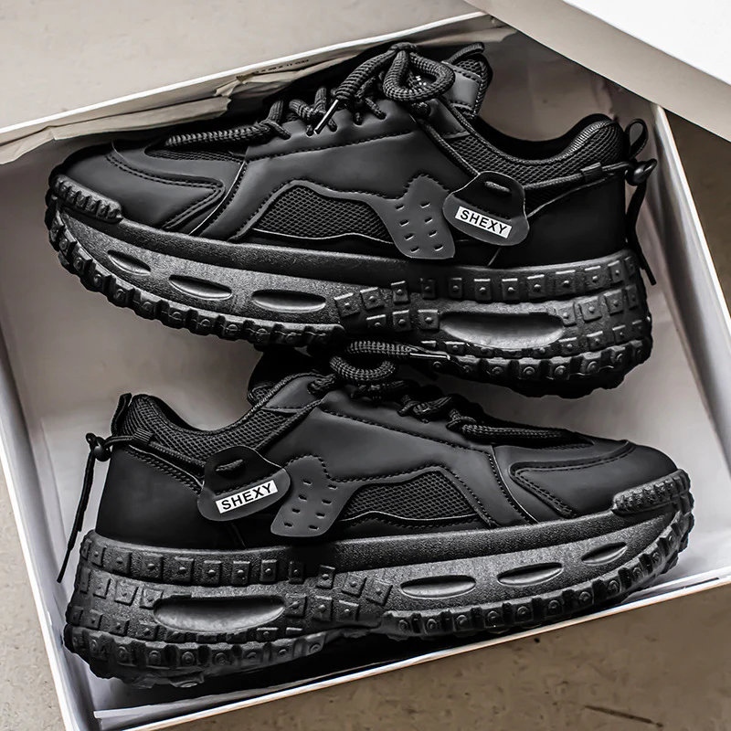 Damen Chunky Sneaker mit atmungsaktiver Mesh-Oberfläche und dämpfender Sohle Heidi Mode